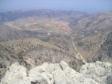 Omalos Plateau and Xiloscalo from Gingilos